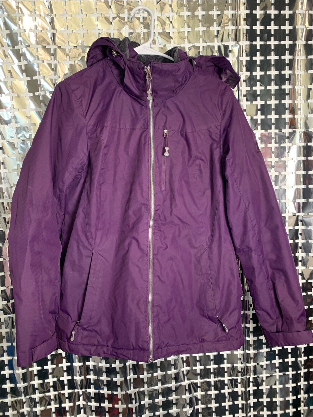 ZeroXposur Women's Purple Hooded Ski Jacket